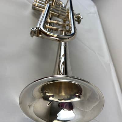 Getzen 700 Eterna II Bb Trumpet – Silver Plated – Intermediate Model – Excellent Used Condition – w/ Case SM#3593 image 5
