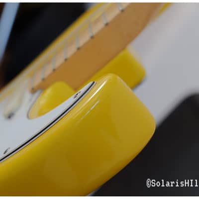 Graffiti Yellow Fender Strat Plus with Maple Fretboard 1987 - 1988 image 16