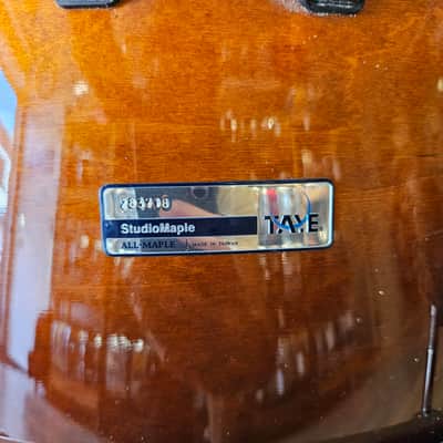 Taye Studio Maple Drum Kit 20-16-14-12-10-8" + 14" Snare - Java Burst image 3