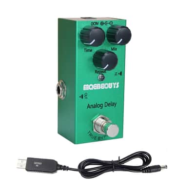 Analog Delay Electric Guitar Effects Pedal Mini Single Type DC 9V True Bypass Equipped with USB5V to 9V boost cable image 1