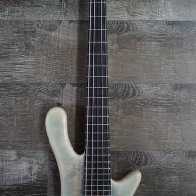 AIO S8-5 5-String Bass Guitar - White Burst 004 image 4