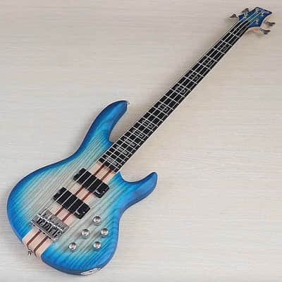 Handmade Custom 4 String Electric Bass, Ash Wood Body, Maple Neck Through image 1