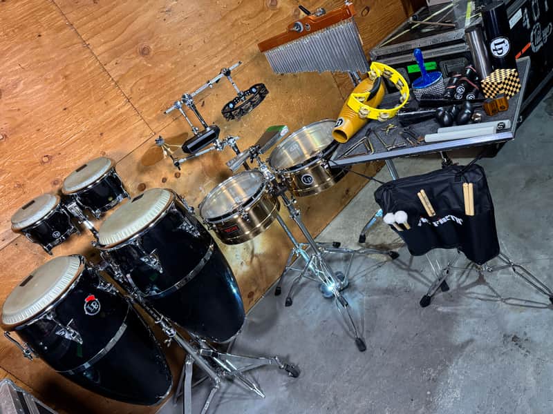 Tris Imboden's Complete L.P. Touring and Studio Percussion Rig With Flight Case 2000s image 1
