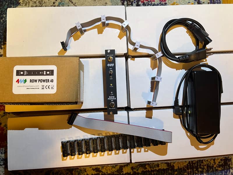 4ms Row Power 40 Power Module Bundle w/ Bus Stick, Flying Bus Cable & Power supply image 1