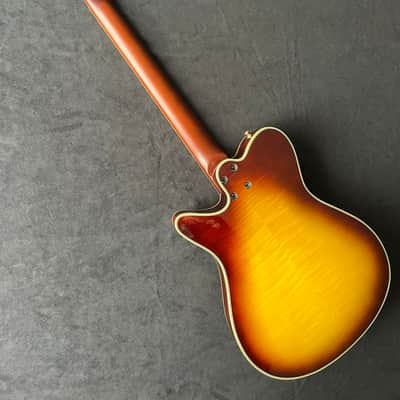 DYNAMIC METROPOLITAIN JAZZ II - Fully Hollow ES Thinline Vintage Sunburst Flametop Guitar by PT Berger image 12