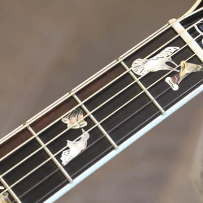Minty! 2023 Gibson Custom Shop Hummingbird Custom Koa Dreadnought Acoustic Guitar Natural + COA OHSC image 11