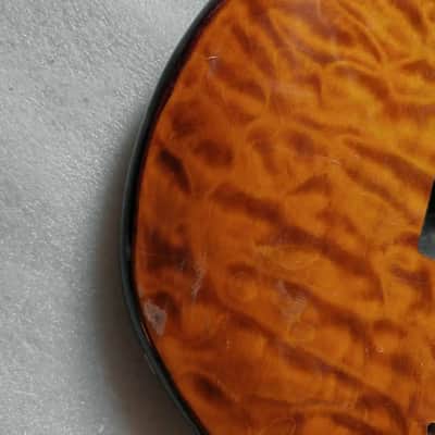5 String Electric Bass Body with Quilted Maple Top image 3