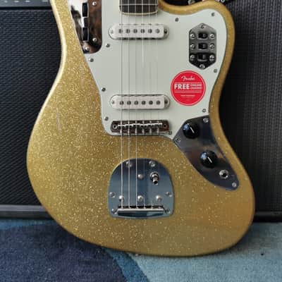Squier Limited Edition Classic Vibe 70s Jaguar 2024 - Gold Sparkle image 5