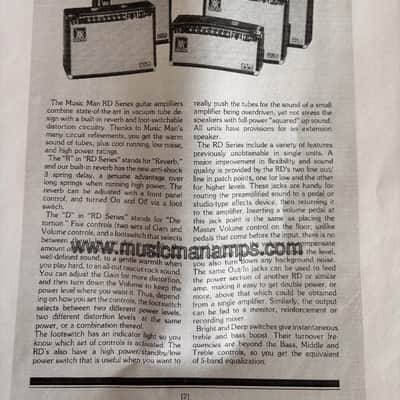 Music Man RD100 80's, 90's - Black image 2