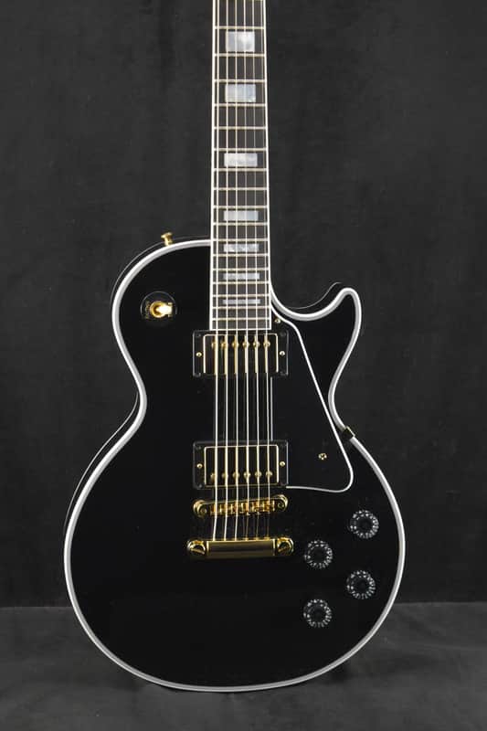Gibson Custom Shop Les Paul Custom w/ Ebony Fingerboard Gloss Ebony image 1