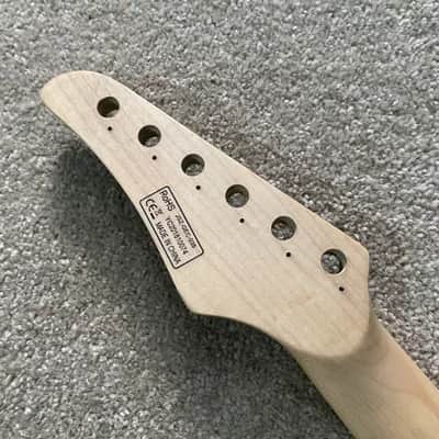 JSZ Mini ST Electric Guitar Headstock and Neck—24 Frets—Maple image 5