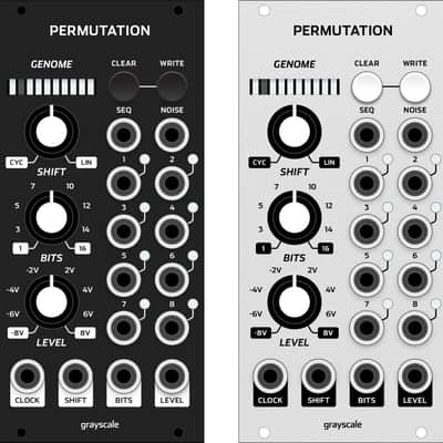 Grayscale Permutation 12hp - black or gray panel option - expanded Turing Machine image 2
