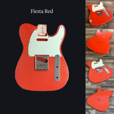 Made to Order - FRANCHIN Mars guitar body Relic Aged 100% Nitro Lacquer (Butterscotch/ Sunburst/ Black/ White/ Blue/ Green/ Yellow/ Red/ Pink/ Burgundy/ Purple/ Gold/ Silver, etc.) Basswood Poplar Telecaster-Tele-T-Style Made in Italy image 19