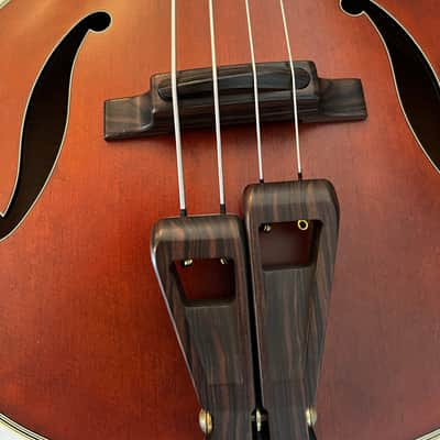 Takamine TB10 Pro Series Archtop Cutaway Acoustic/Electric Bass 2010s - Red Stain image 7