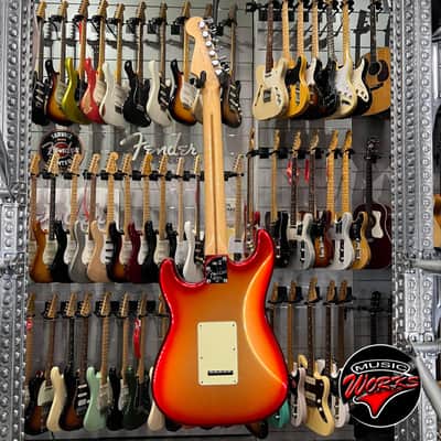 Fender   American Deluxe Stratocaster Sunset Metallic image 7