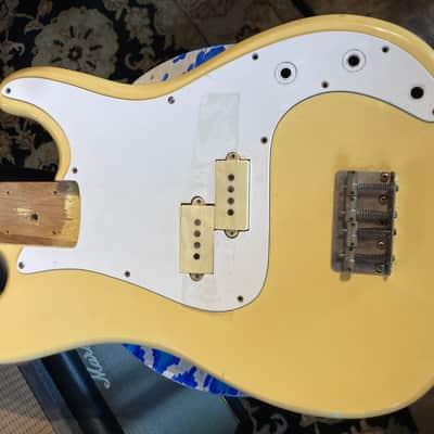 Cort Precision Bass Style Body MIK 1980s - Vintage White image 14