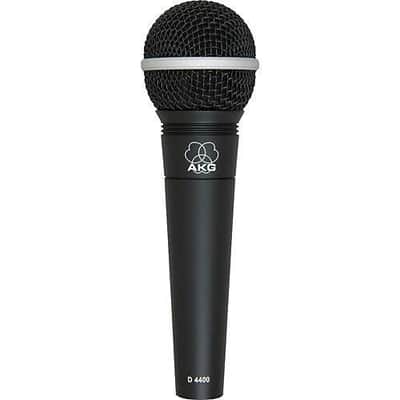 3 AKG D4400 Dynamic Microphones w/ Hosa Ground Lift XLR Adapters #48061 image 2