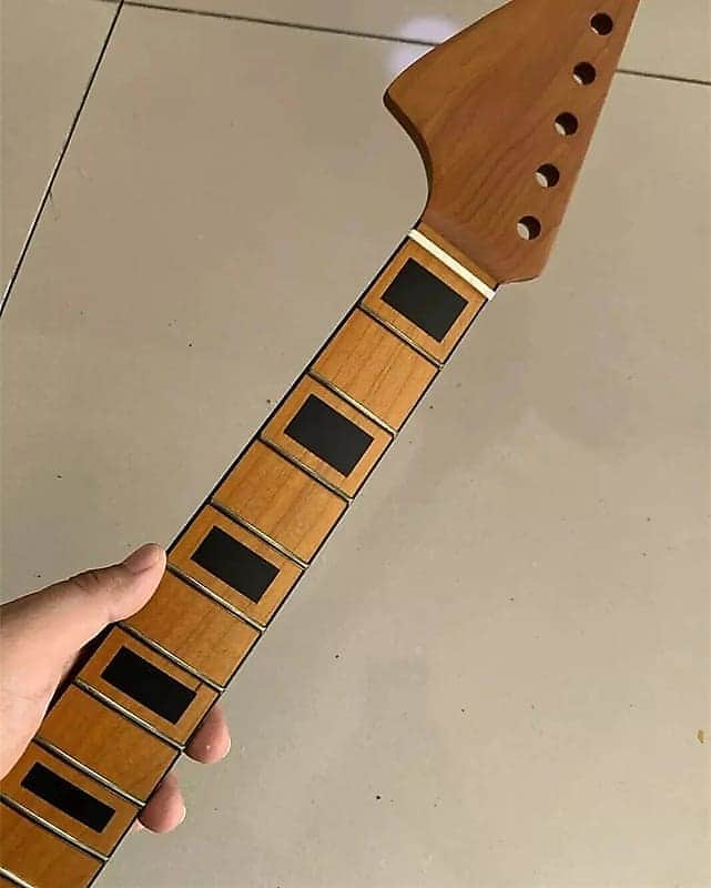 Left Handed Guitar Roasted Maple Jaguar/Mustang Style Neck, 22 Frets Fretboard image 1