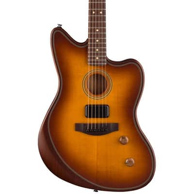 Fender Acoustasonic Standard Jazzmaster Honey Burst image 1