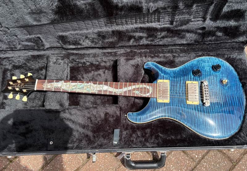 05' PRS McCarty blue flame maple top guitar (USA), dragon inlay, immaculate condition, for sale image 1