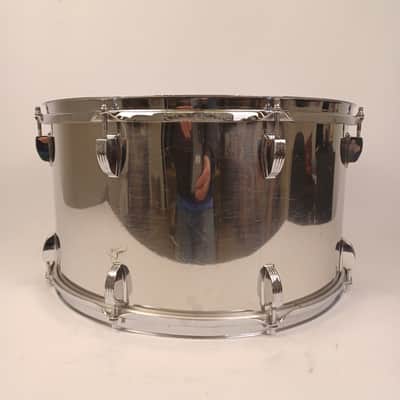Ludwig 10x18"Stainless Steel Bass Drum/Timp-Tom#700 Vintage 1977 Jazz Blue/Olive image 3