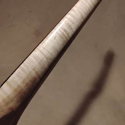 BEAUTIFUL BRAZILIAN MORADO FLAME MAPLE STRAT NECK FITS FENDER WARMOTH image 8