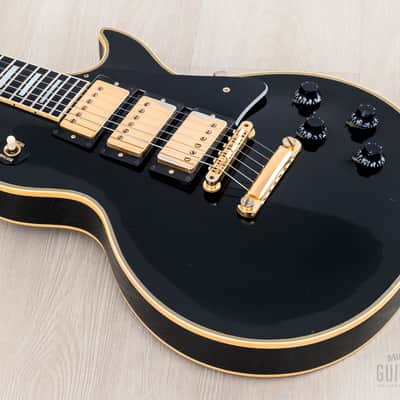 1992 Gibson Pre-Historic '57 Les Paul Custom 3 Pickup Black Beauty w/ 57 Classic PAFs, Case image 9