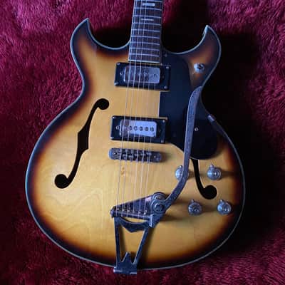 c.1968- Firstman /Burns S2-A Broadway Series Hollow Body MIJ Vintage Guitar “Sunburst” image 1