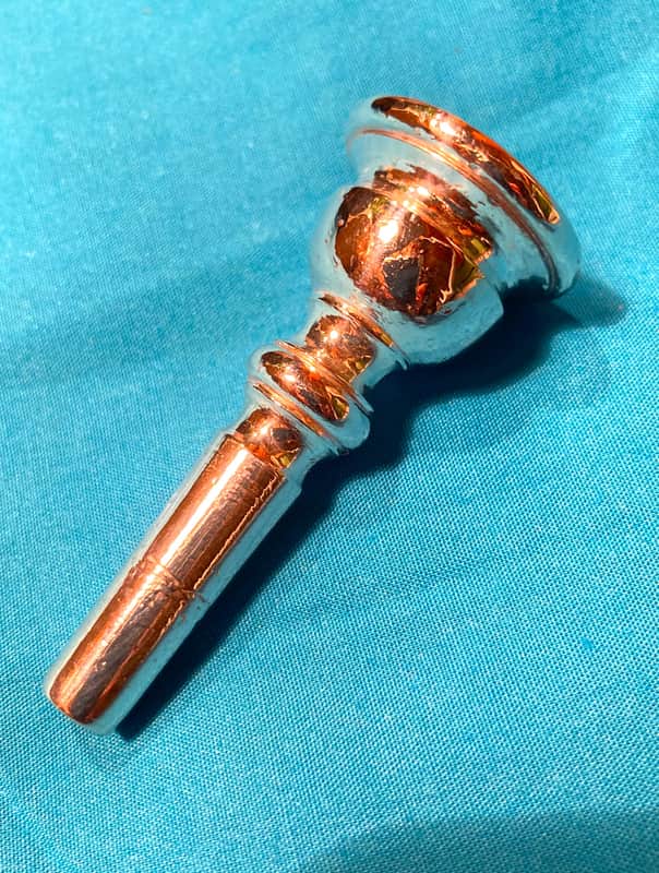 Antique Eb Cornet Mouthpiece-Made c.1880's-Great Condition-Plating 100% Intact image 1
