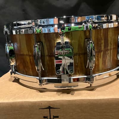Gretsch GAS5514-KC Keith Carlock Signature 5.5x14" Brass Snare Drum 2021 - Vintage Patina image 3