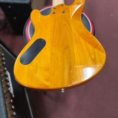 Cort Jeff Berlin Series Rithimic V NAT Walnut Burl Top 5-String Bass 2010s - Natural w/HSC image 4