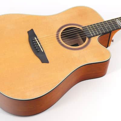 Strinberg SD200C Dreadnought Acoustic-Electric Steel-String Guitar + Gigbag - Natural Satin image 3