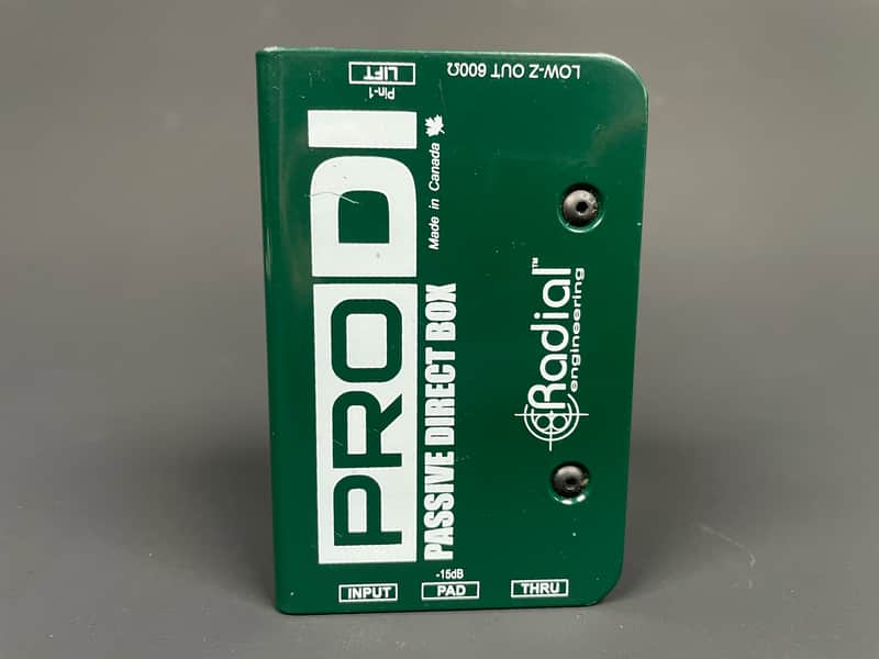 Radial Engineering ProDI Passive Direct Box Green image 1