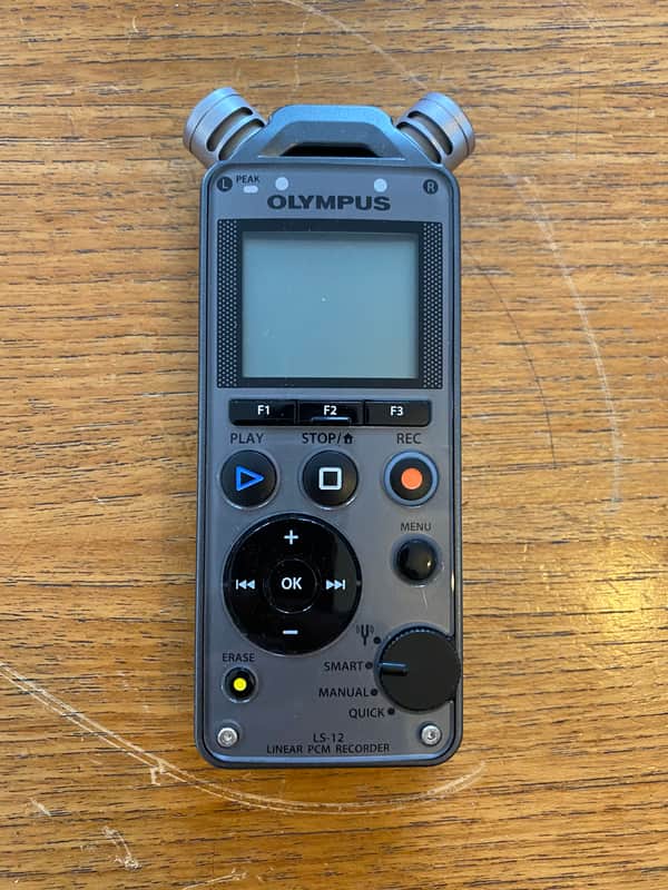 Olympus LS-12 Linear PCM Recorder Gun Metal Grey image 1