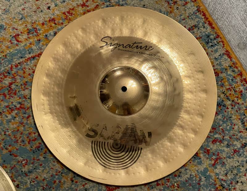 Sabian 17" Signature Carmen Appice Devastation Chinese Cymbal 1228g China image 1