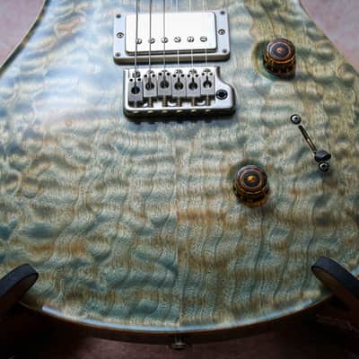 PRS USA Paul Reed Smith Custom 24 Tremolo "Faded Whale Blue + Ebony" (2017) image 6