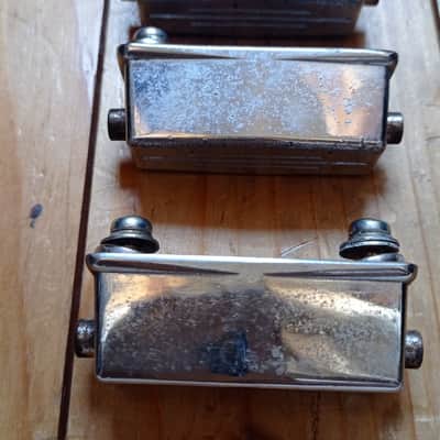 Tama CS2 Japan Snare Lugs Set 3pc. for Royalstar / Swingstar 70s-80s - Chrome image 3