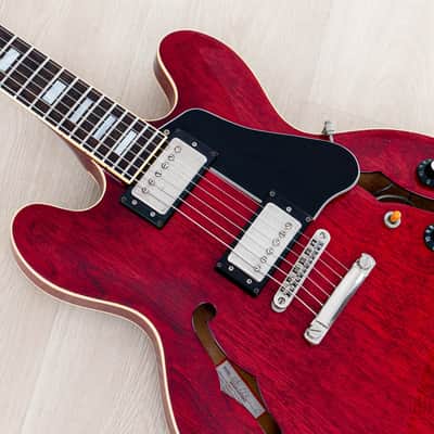 1979 Greco SA-550 Vintage ES Guitar Cherry, Near-Mint w/ Maxon U-1000 & Case, Japan Fujigen image 8