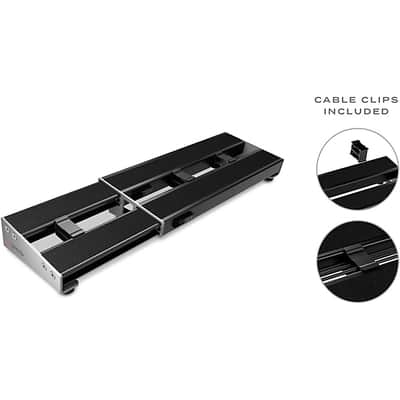 D'Addario PW-XPNDPB-01 XPND Pedalboard Telescopically Expanding 2-Rail System Small 2024 - BLACK image 5