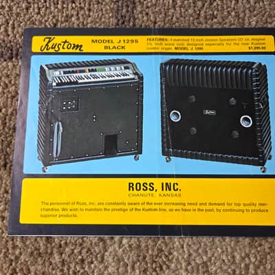 Vintage Circa 1968 Kustom Combo Organ Introduction Catalog! Rare, Original Case Candy, Paperwork! image 3