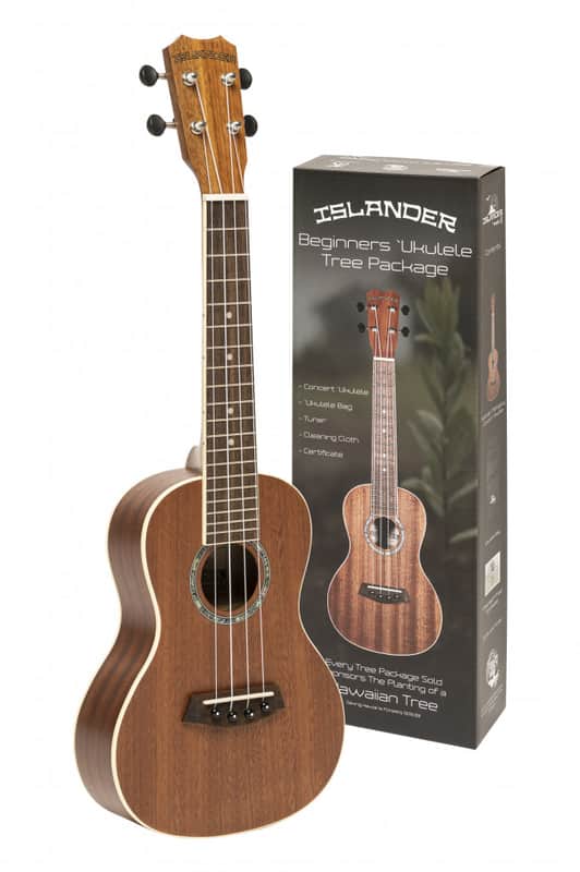 Islander Plant A Tree Concert Ukeulele Set w/ Bag MCB-4 image 1
