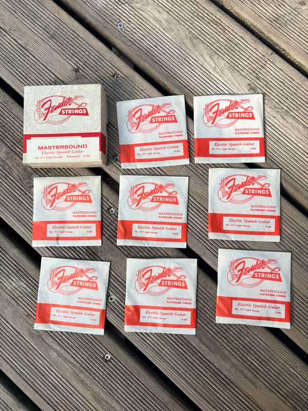1950’s 1960’s Fender Electric Guitar Flatwound Strings Vintage Rare Collector Stratocaster Pre CBS Telecaster Jazzmaster Jaguar image 1