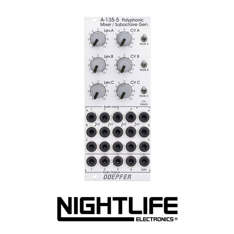 Doepfer A-135-5 Polyphonic Mixer - Silver image 1