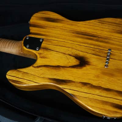 Patrick James Eggle Guitars Oz-T Tele in Torched Butterscotch w/ Roasted Flame Maple Neck image 11