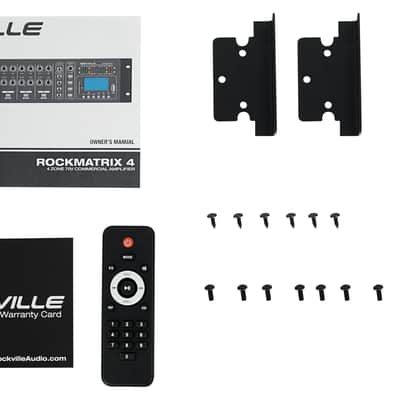 Rockville 4-Zone Multi Room Audio System w/ (16) 8" 70v Black Ceiling Speakers image 18