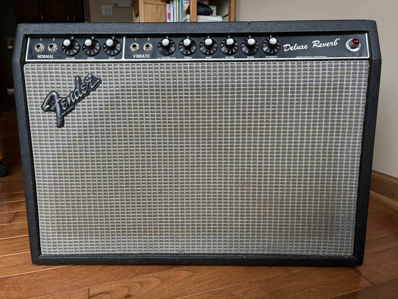 Fender Deluxe Reverb 1982 blackface factory hand wired  22-Watt 1x12" image 1