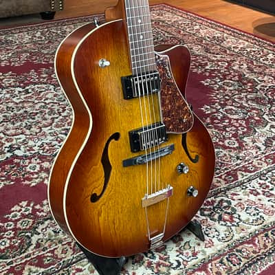 Godin 5th Avenue CW Kingpin II HB Cognac Burst + NEW + S.# 050932000928 image 10