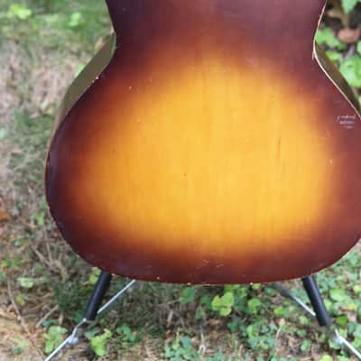 Kay flattop 1950's 1960's - sunburst image 7