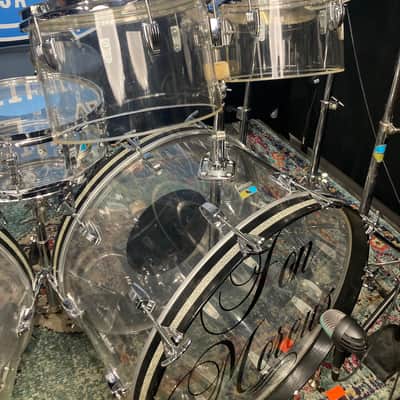 Ludwig Vistalite Octa-Plus With Matching Snare, 12-Piece Concert Tom Set With Hardware, 1970s image 12
