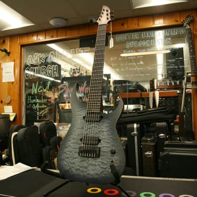 Schecter Custom Shop Prototype Keith Merrow KM-7 MK-III Pro 7-String MIJ - Trans Black Burst image 5